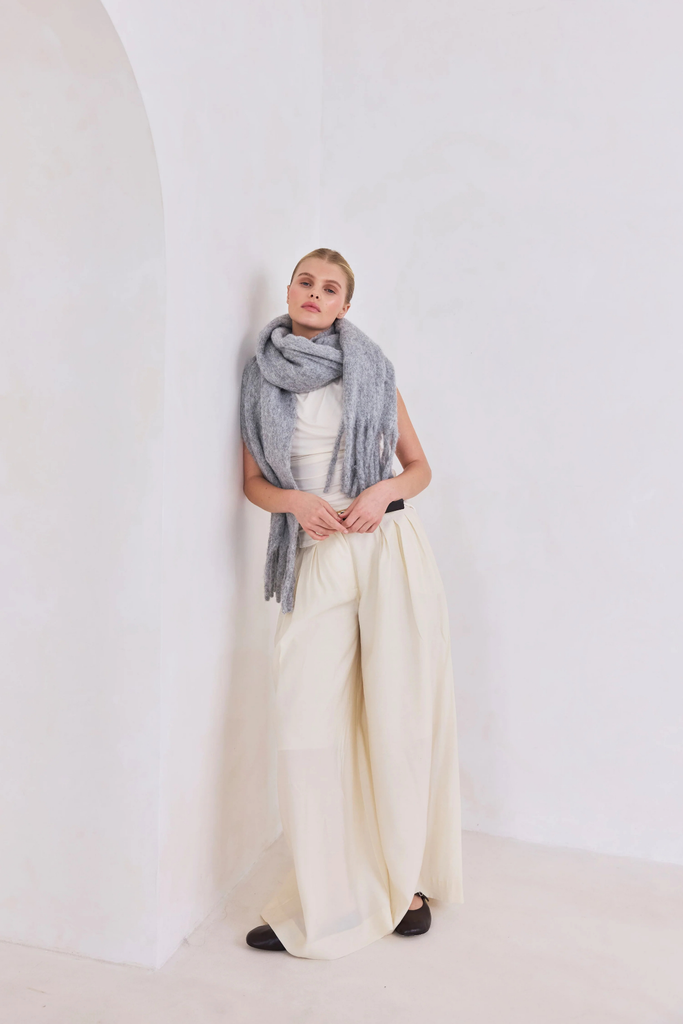 Arctic Fox Reykjavik Scarf w/ RWS Wool in Grey at Parc Shop | Minneapolis, MN