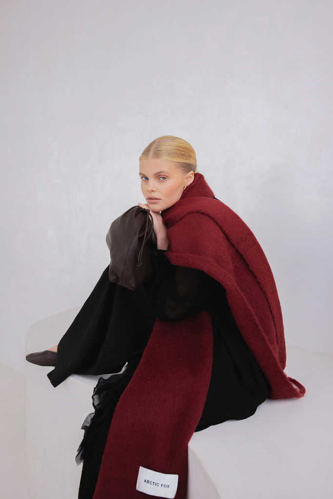 Arctic Fox Reykjavik Scarf in Burgundy at Parc Shop | Minneapolis, MN