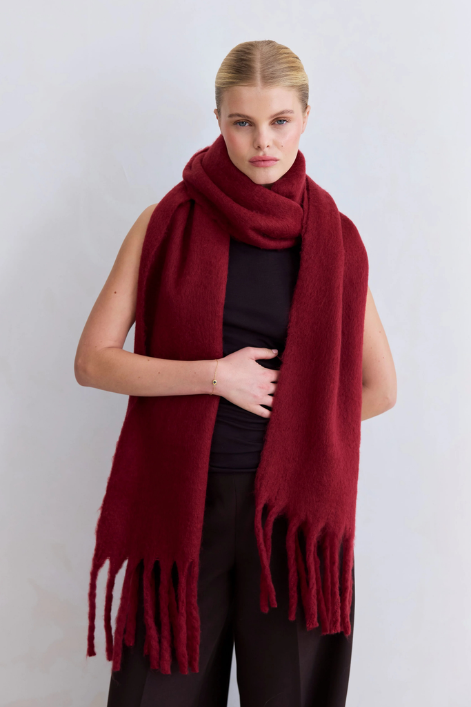 Arctic Fox Reykjavik Scarf in Burgundy at Parc Shop | Minneapolis, MN