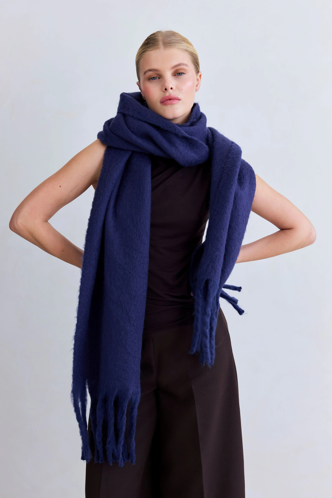 Arctic Fox Reykjavik Scarf in Midnight Blue at Parc Shop | Minneapolis, MN