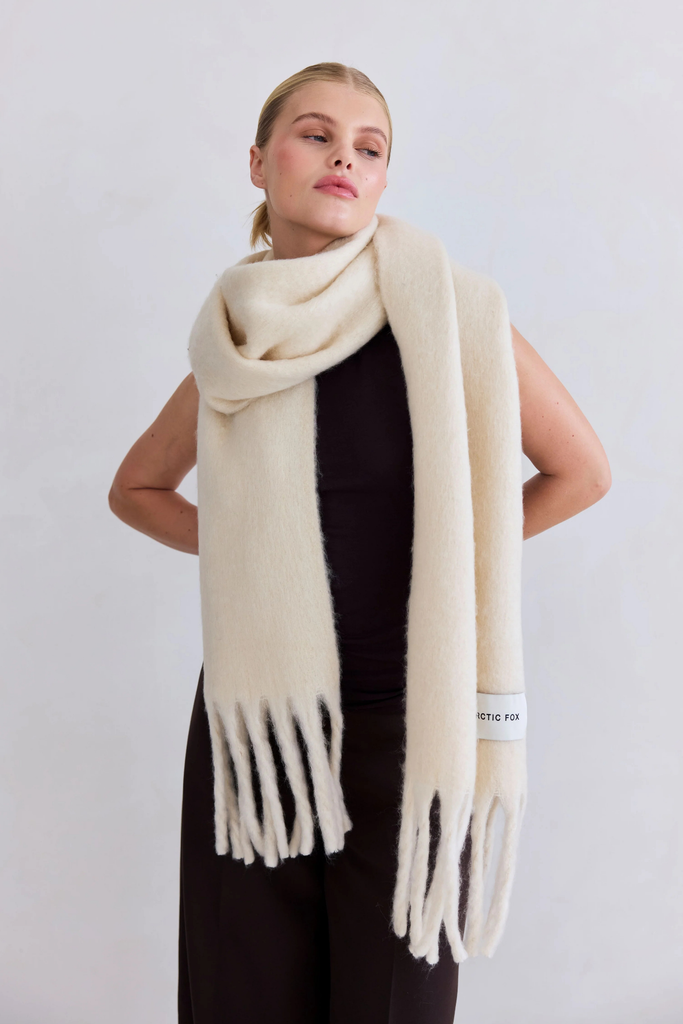 Arctic Fox Reykjavik Scarf in Pebble Beige at Parc Shop | Minneapolis, MN