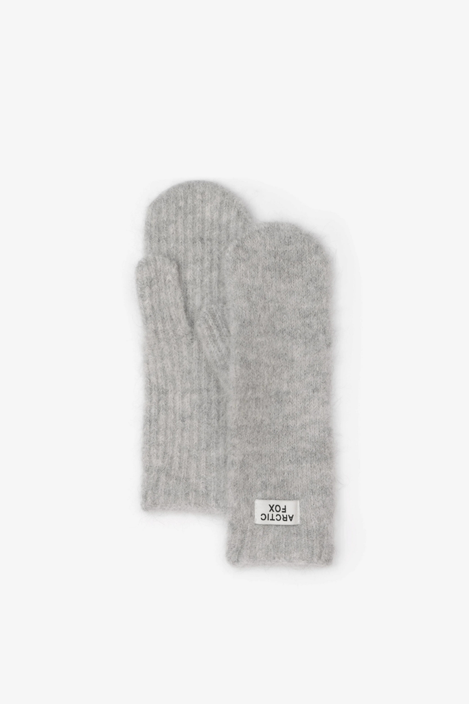 Arctic Fox Alpaca Mittens in Blizzard Grey at Parc Shop | Minneapolis, MN 