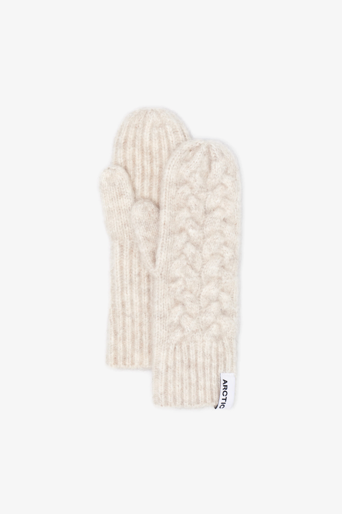Arctic Fox Mohair Mittens in Arctic White. at Parc Shop | Minneapolis, MN