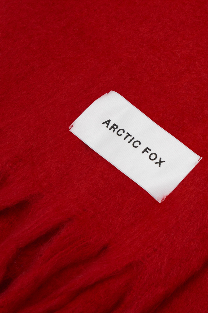 Arctic Fox Stockholm Scarf in Crimson Red at Parc Shop | Minneapolis, MN