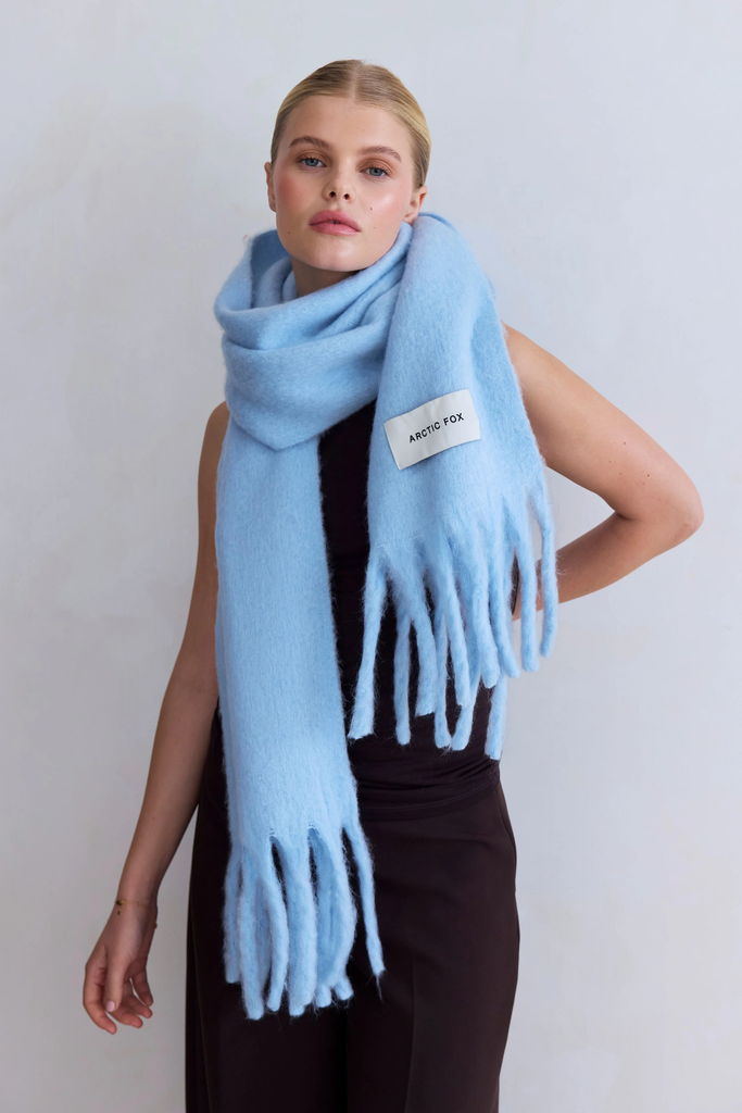 Arctic Fox Stockholm Scarf in Glacier Blue at Parc Shop | Minneapolis, MN
