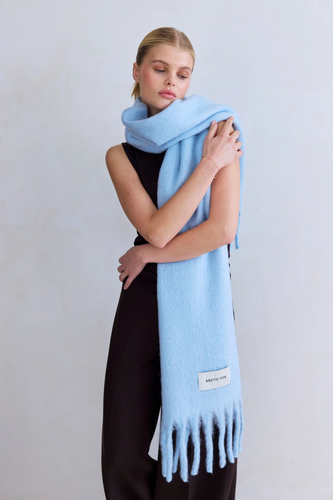 Arctic Fox Stockholm Scarf in Glacier Blue at Parc Shop | Minneapolis, MN