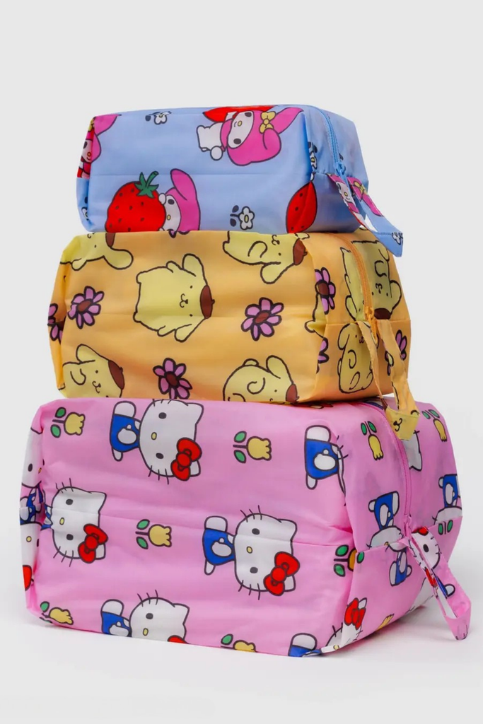 Baggu 3D Zip Set in Hello Kitty & Friends Florals at Parc Shop | Minneapolis, MN