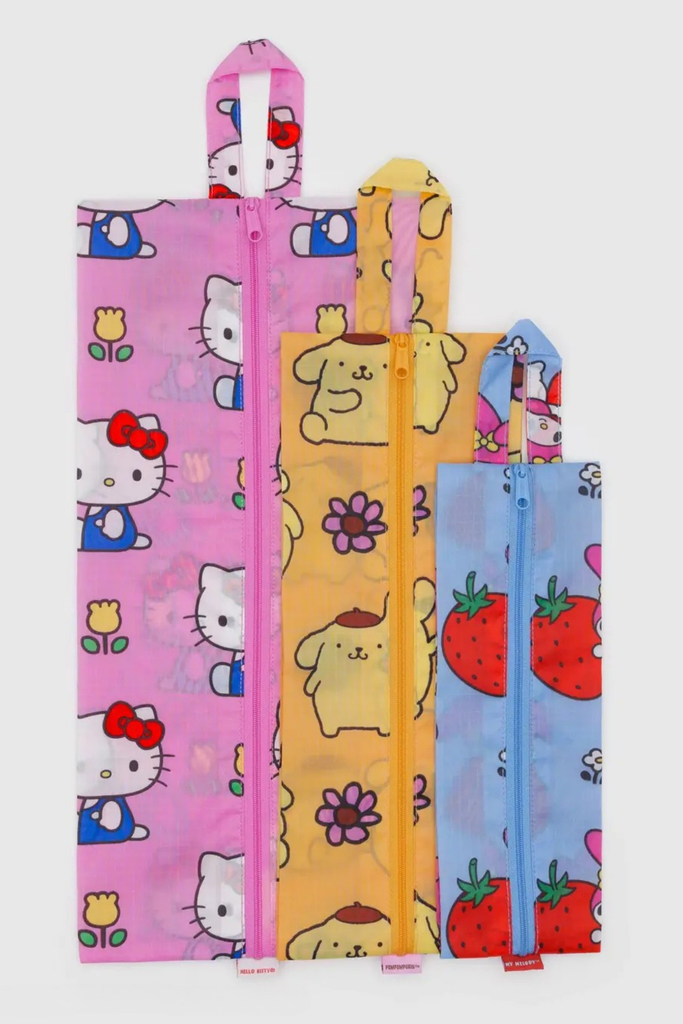Baggu 3D Zip Set in Hello Kitty & Friends Florals at Parc Shop | Minneapolis, MN