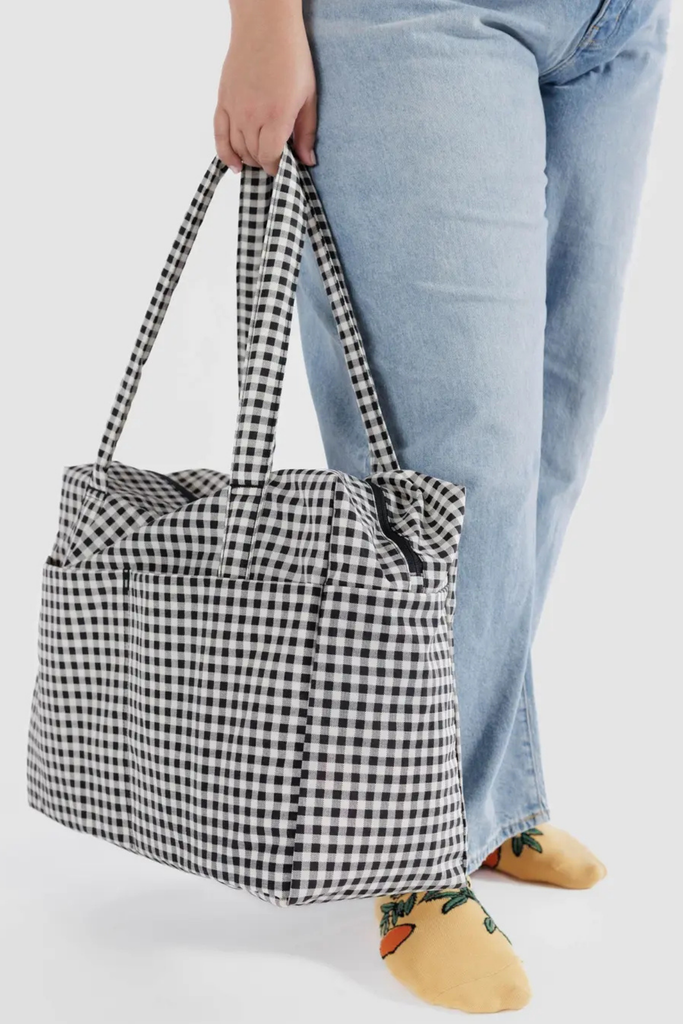 Baggu Cloud Carry-On in Black & White Gingham at Parc Shop | Minneapolis, MN