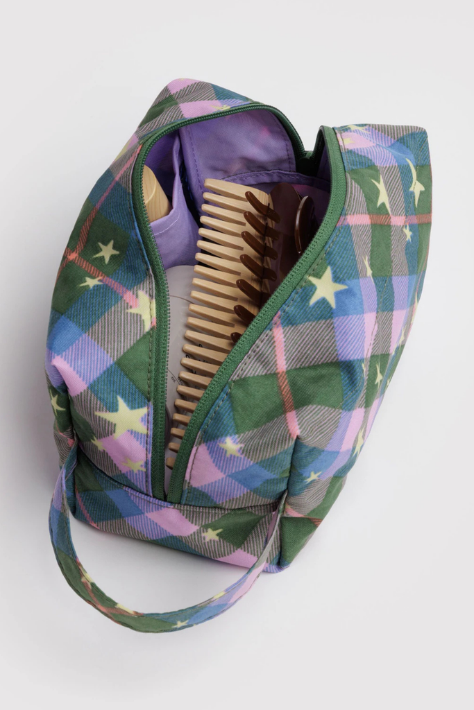 Baggu Dopp Kit in Green Star Plaid at Parc Shop | Minneapolis, MN