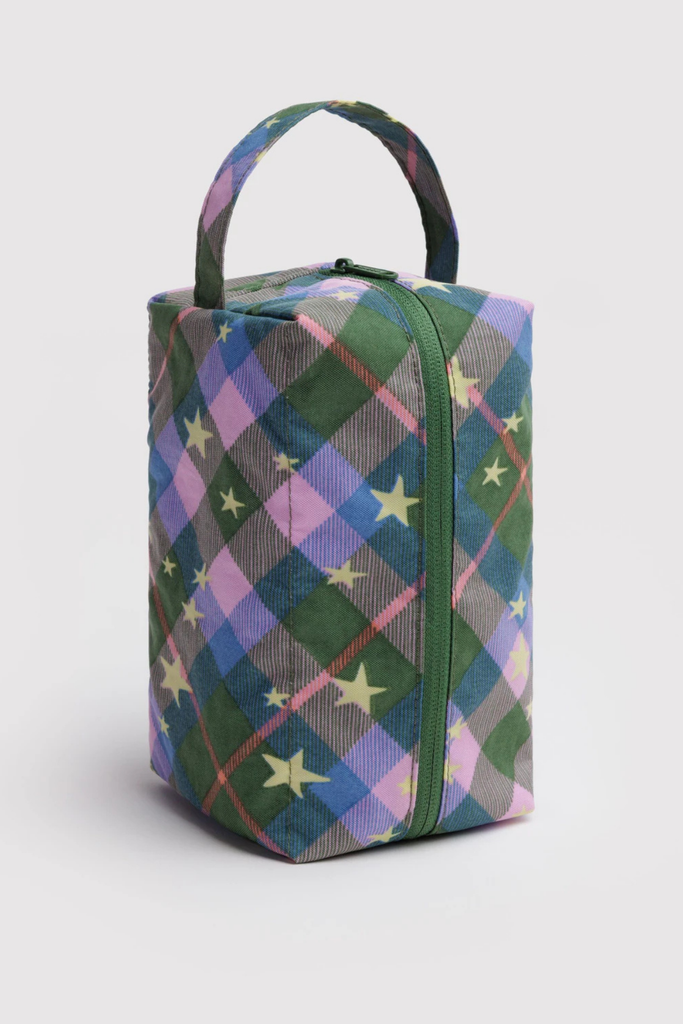 Baggu Dopp Kit in Green Star Plaid at Parc Shop | Minneapolis, MN