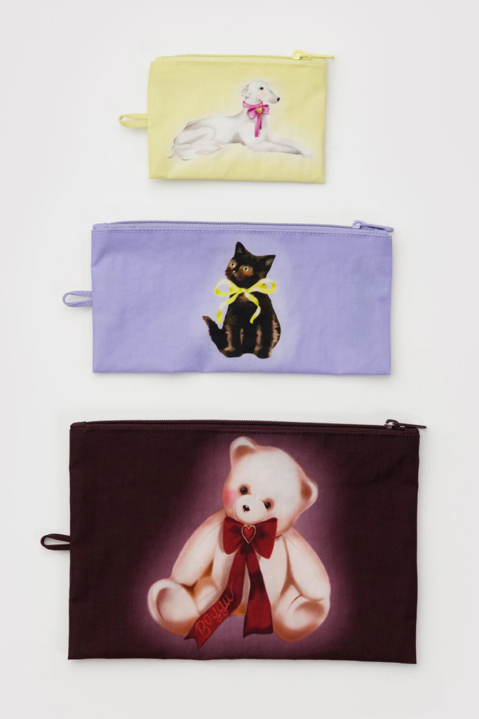 Baggu Flat Pouch Set in Fancy Animals at Parc Shop | Minneapolis, MN
