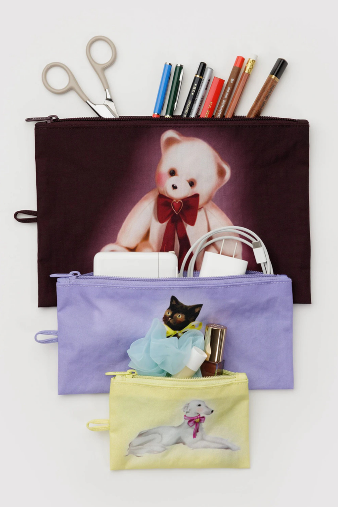 Baggu Flat Pouch Set in Fancy Animals at Parc Shop | Minneapolis, MN