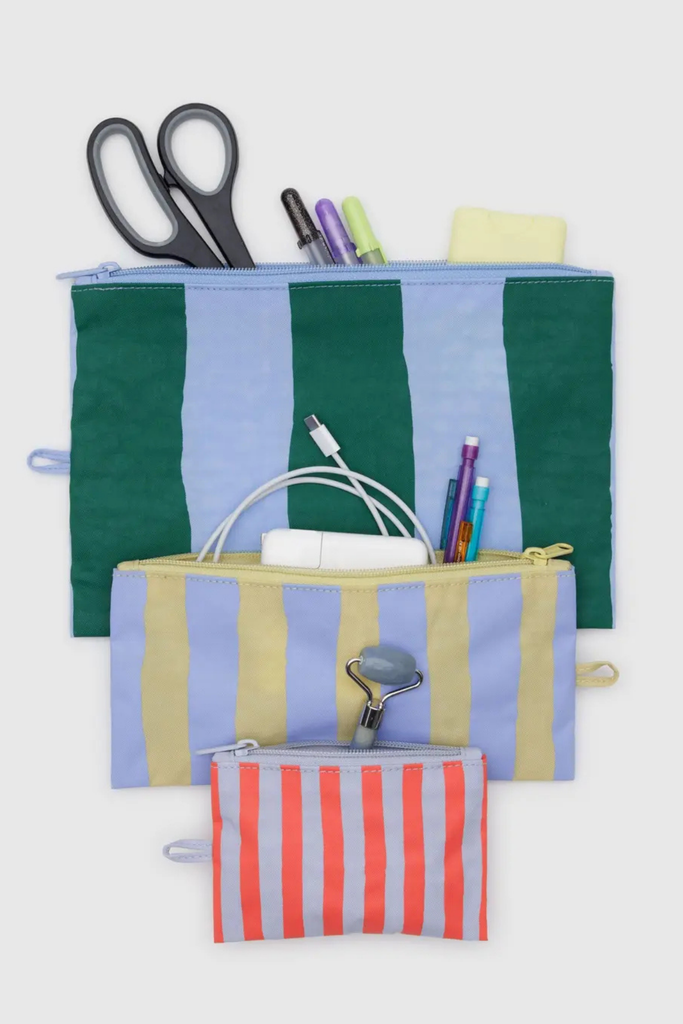 Baggu Flat Pouch Set in Painted Stripe at Parc Shop | Minneapolis, MN