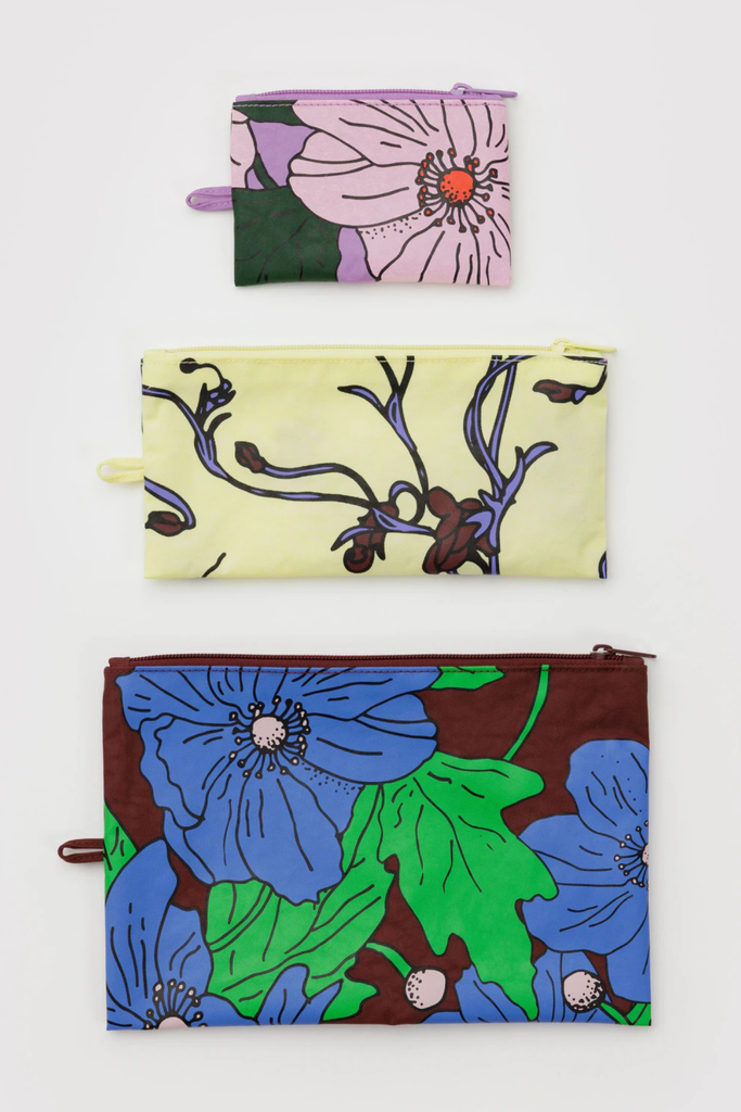 Baggu Flat Pouch Set in Poppy Mix at Parc Shop | Minneapolis, MN