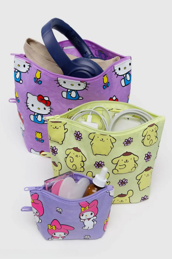 Baggu Go Pouch Set in Hello Kitty And Friends Florals at Parc Shop | Minneapolis, MN