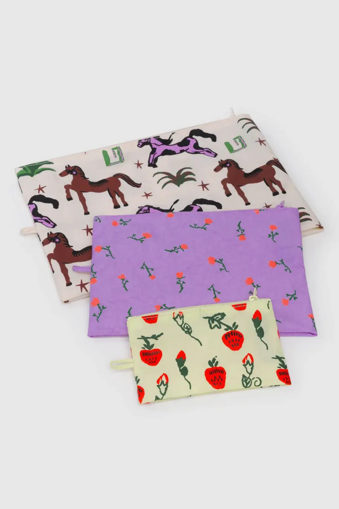 Baggu Go Pouch Set in Painted Prairie at Parc Shop | Minneapolis, MN