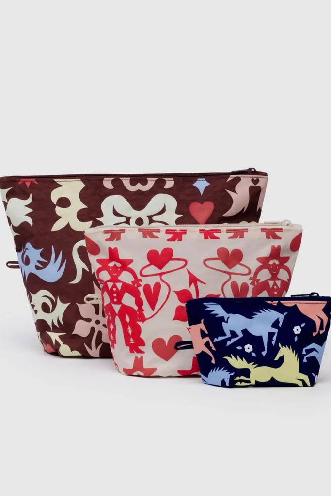 Baggu Go Pouch Set in Western Cut Outs at Parc Shop | Minneapolis, MN