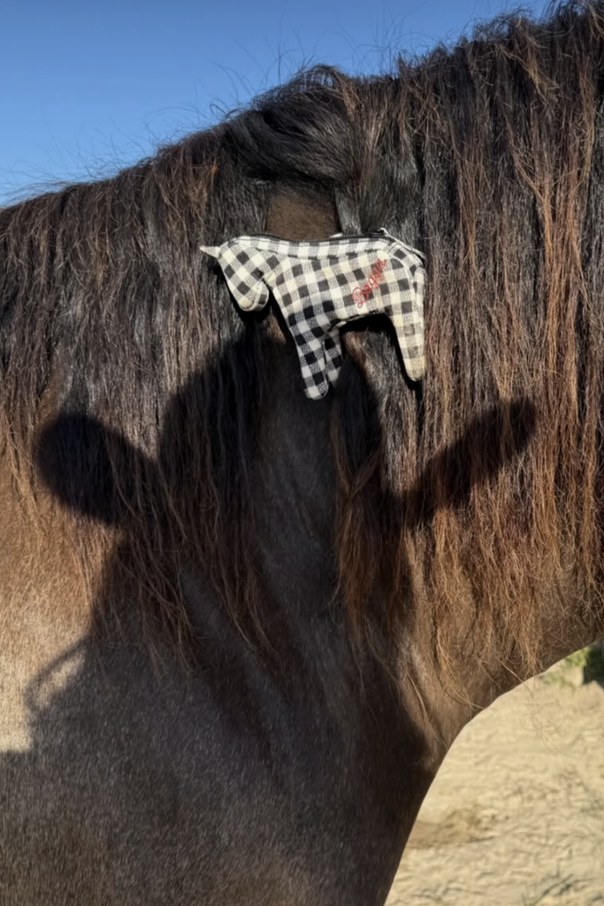 Baggu Horse Charm in Black & White Gingham at Parc Shop | Minneapolis, MN