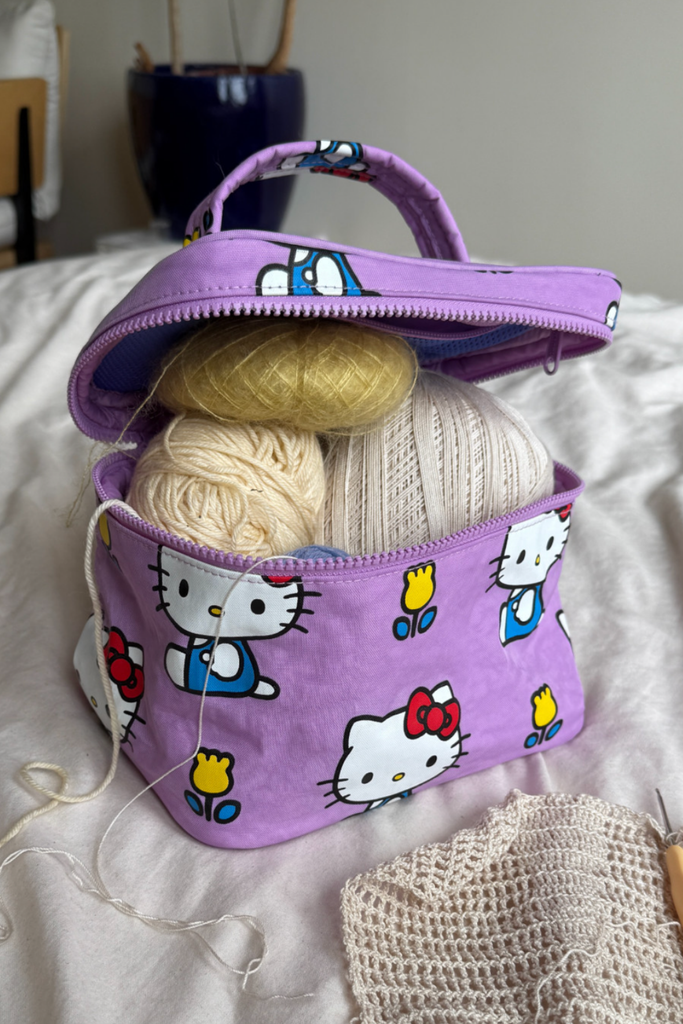 Baggu Large Cosmetic Case in Hello Kitty Pink at Parc Shop | Minneapolis, MN