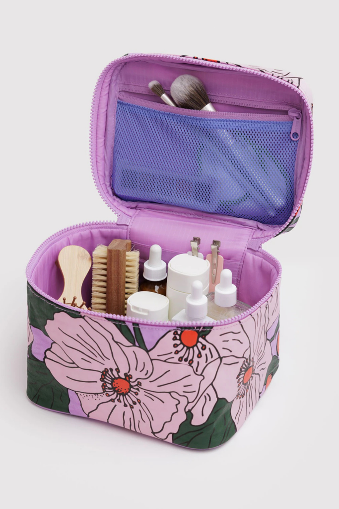 Baggu Large Cosmetic Case in Pink Poppy at Parc Shop | Minneapolis, MN