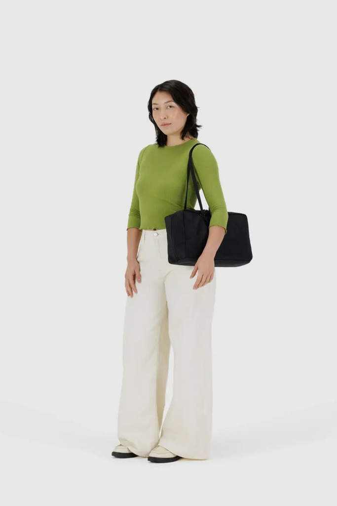 Baggu Medium Nylon Bowler Bag in Black at Parc Shop | Minneapolis, MN