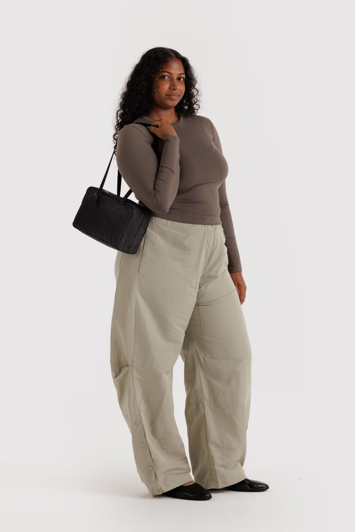 Baggu Nylon Bowler Bag in Black at Parc Shop | Minneapolis, MN Baggu Nylon Bowler Bag in Black at Parc Shop | Minneapolis, MN