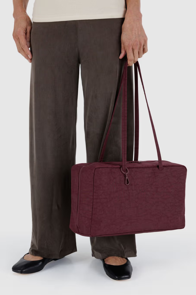 Baggu Medium Nylon Bowler Bag in Mahogany at Parc Shop | Minneapolis, MN