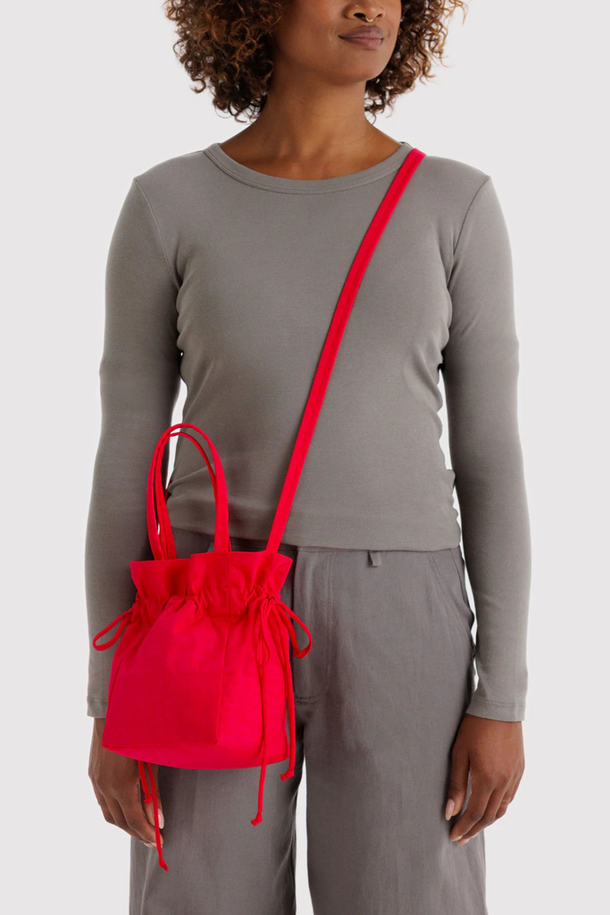 Baggu Nylon Drawstring Bag in Candy Apple at Parc Shop | Minneapolis, MN