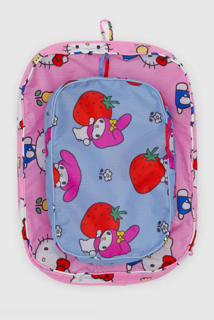 Baggu Packing Cube Set in Hello Kitty & Friends Florals at Parc Shop | Minneapolis, MN