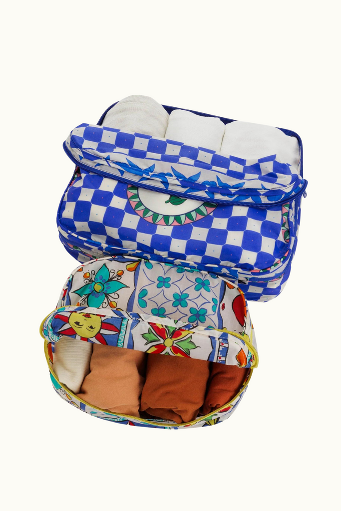 Baggu Packing Cube Set in Vacation Tiles at Parc Shop