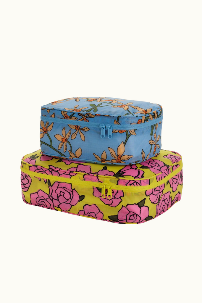 Baggu Packing Cube Set in Garden Flowers at Parc Shop
