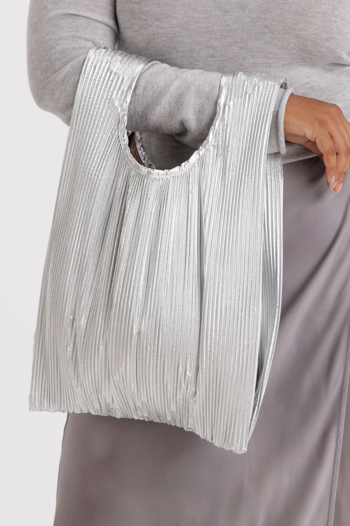 Pleated Baggu in Chrome Metallic at Parc Shop | Minneapolis, MN