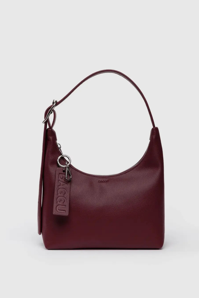 Baggu Mini Recycled Leather Shoulder Bag in Mahogany at Parc Shop | Minneapolis, MN
