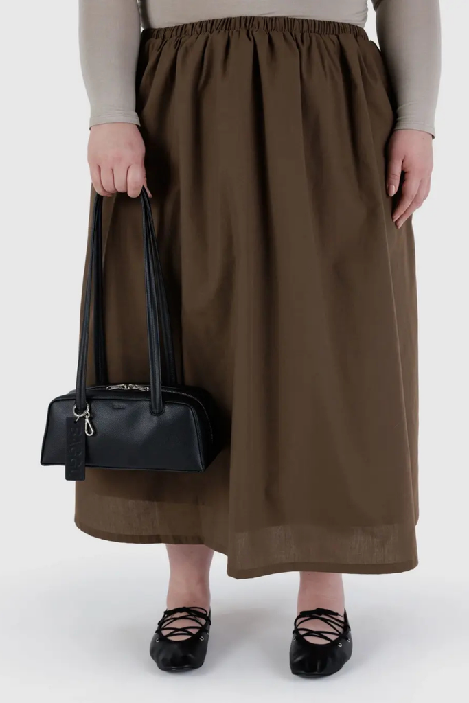 Baggu Small Recycled Leather Bowler Bag in Black at Parc Shop | Minneapolis, MN