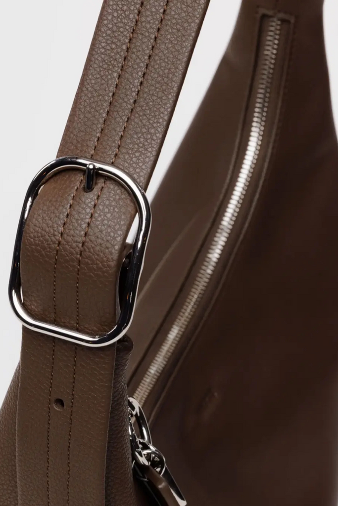 Baggu Recycled Leather Shoulder Bag in Brown at Parc Shop | Minneapolis, MN