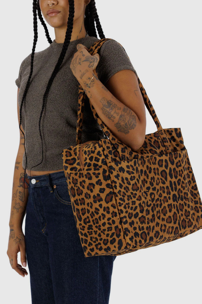 Baggu Small Cloud Carry-On in Leopard at Parc Shop | Minneapolis, MN