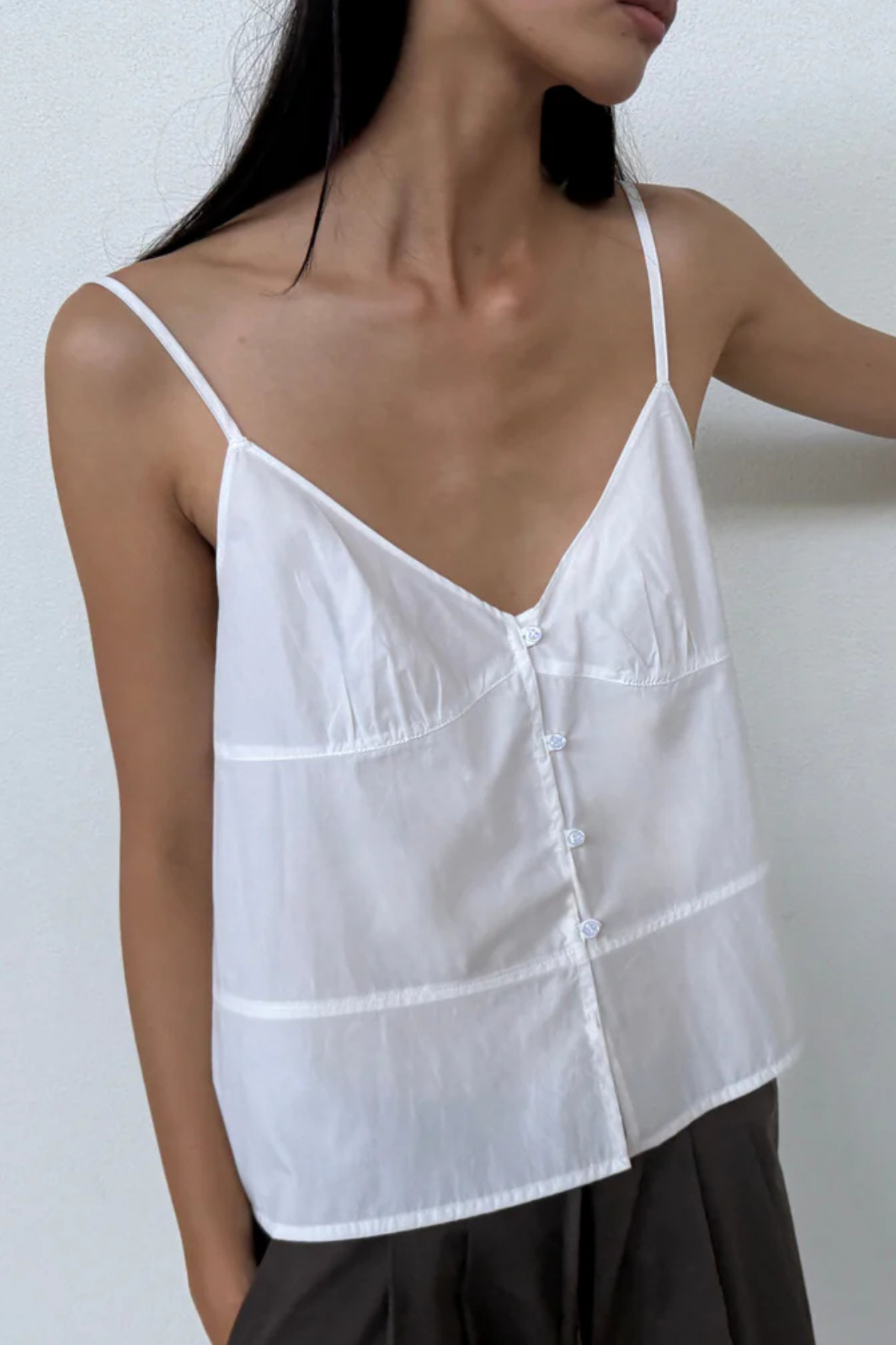 Deiji Studios Seam Top in White at Parc Shop |Minneapolis, MN