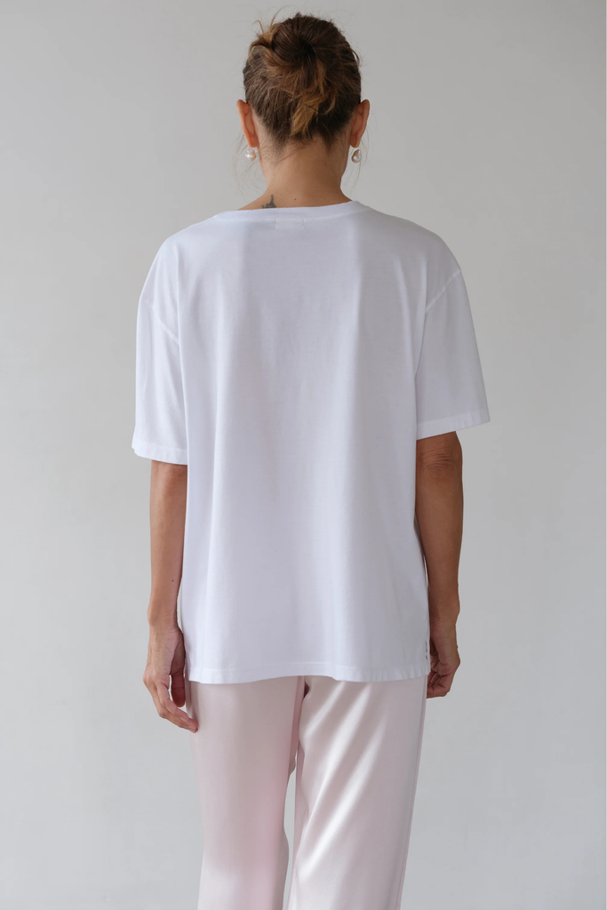 Donni Jersey Oversized Tee in Powder at Parc Shop | Minneapolis, MN
