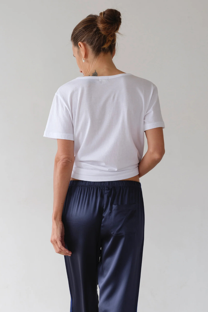 Donni Jersey Relaxed V-Neck in Powder at Parc Shop | Minneapolis, MN