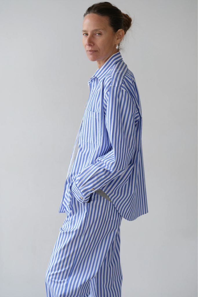 Donni The Pop Shirt in Azure at Parc Shop | Minneapolis, MN