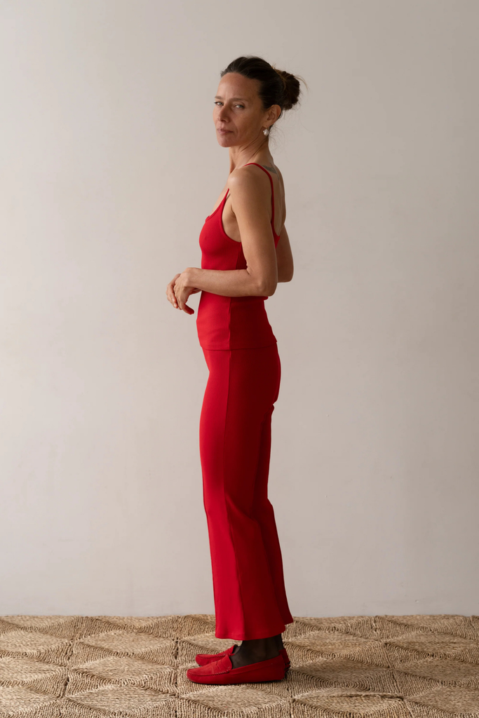 Donni Rib Kick Flare in Bell Pepper at Parc Shop | Minneapolis, MN