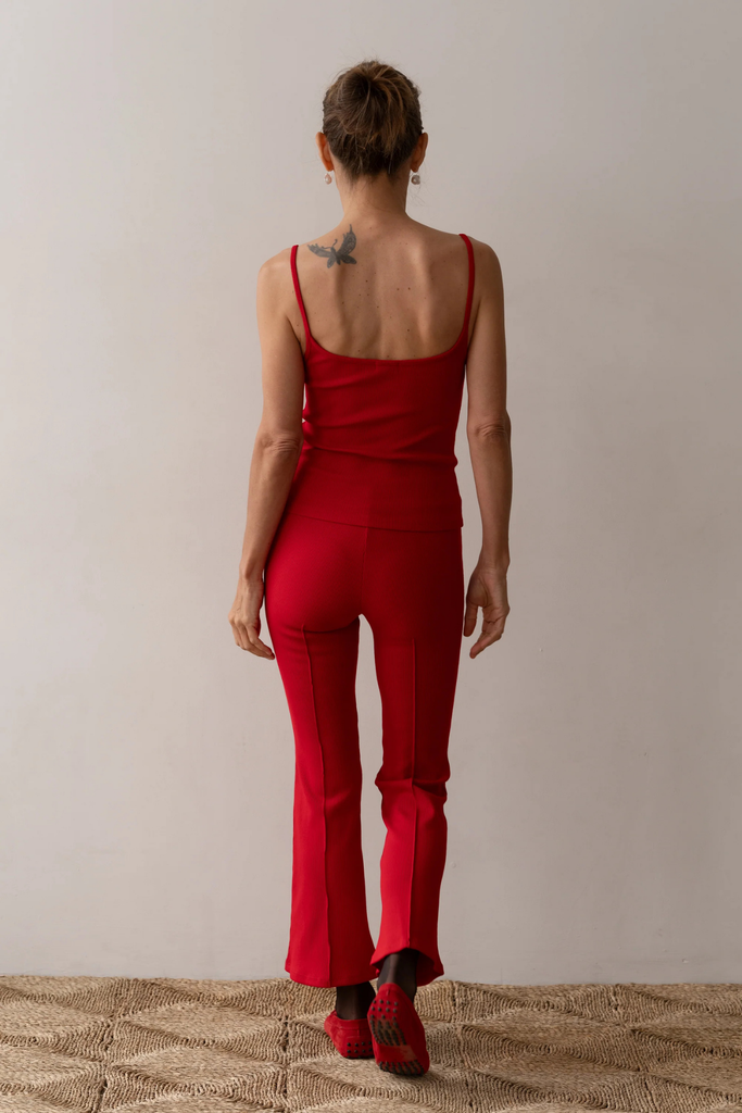 Donni Rib Kick Flare in Bell Pepper at Parc Shop | Minneapolis, MN