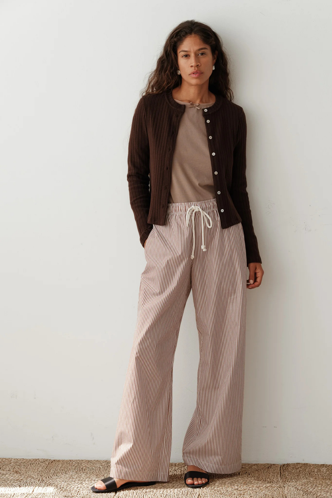 Donni Sweater Rib Cardi in Espresso at Parc Shop | Minneapolis, MN