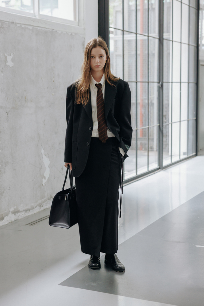 Dunst Maxi Wrap Skirt in Black at Parc Shop | Minneapolis, MN