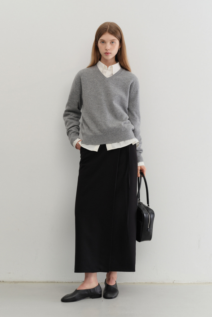 Dunst Maxi Wrap Skirt in Black at Parc Shop | Minneapolis, MN