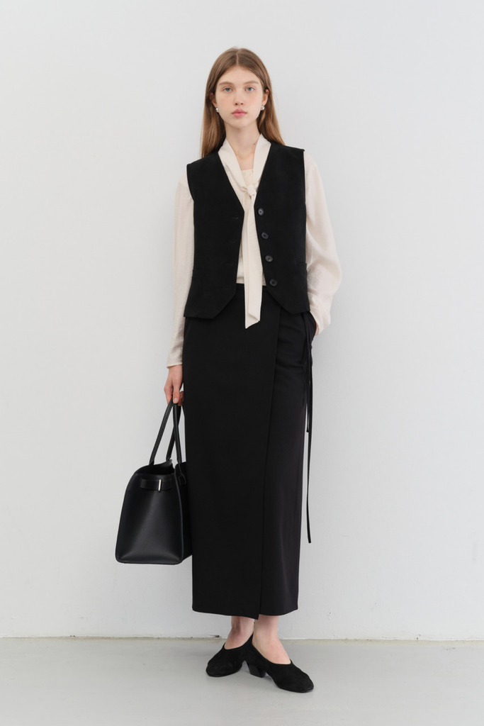 Dunst Maxi Wrap Skirt in Black at Parc Shop | Minneapolis, MN