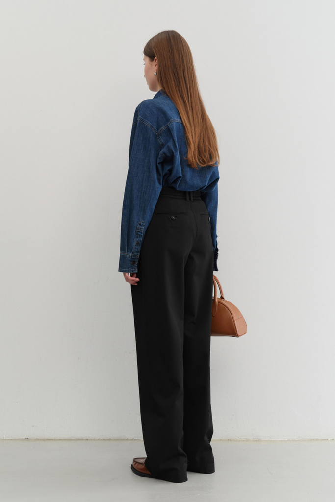 Dunst Unisex Classic Denim Shirt in Midnight Blue at Parc Shop | Minneapolis, MN