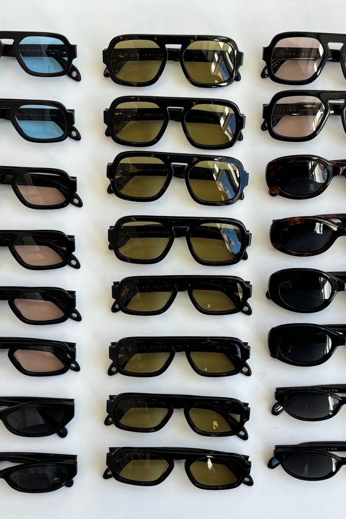 Elisa Johnson Jane Sunglasses in Gloss Black at Parc Shop | Minneapolis, MN