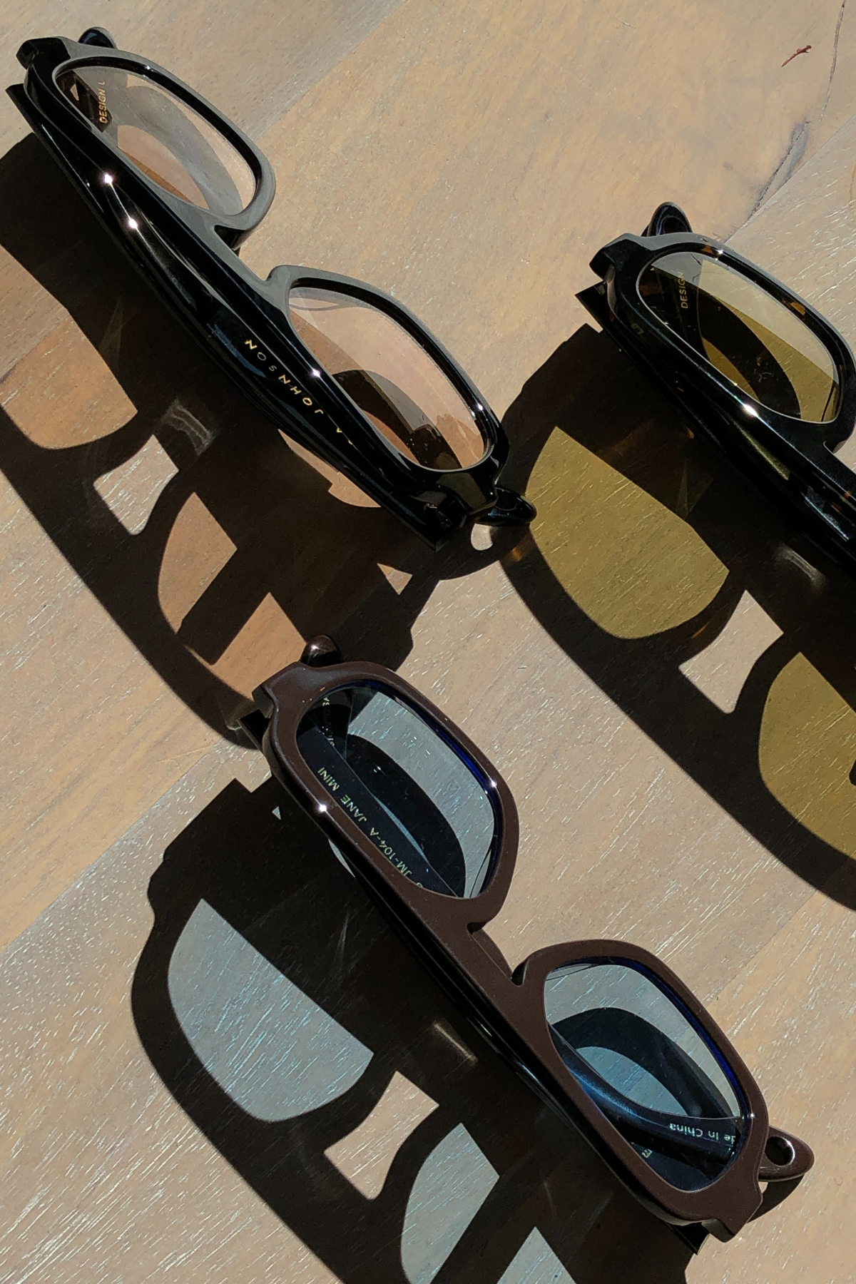 Elisa Johnson Jane Mini Sunglasses - BRAND NEW IN BOX! Mini Jane in Blue Tortoise with Light Blue Lens | Sunglasses  main image 3
